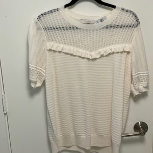 Short sleeve sweater/top by Loft, size XL.  NWT
